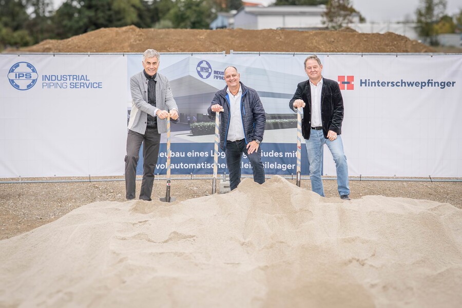 80 % Platzersparnis: IPS feiert Spatenstich für hocheffizientes Logistikzentrum